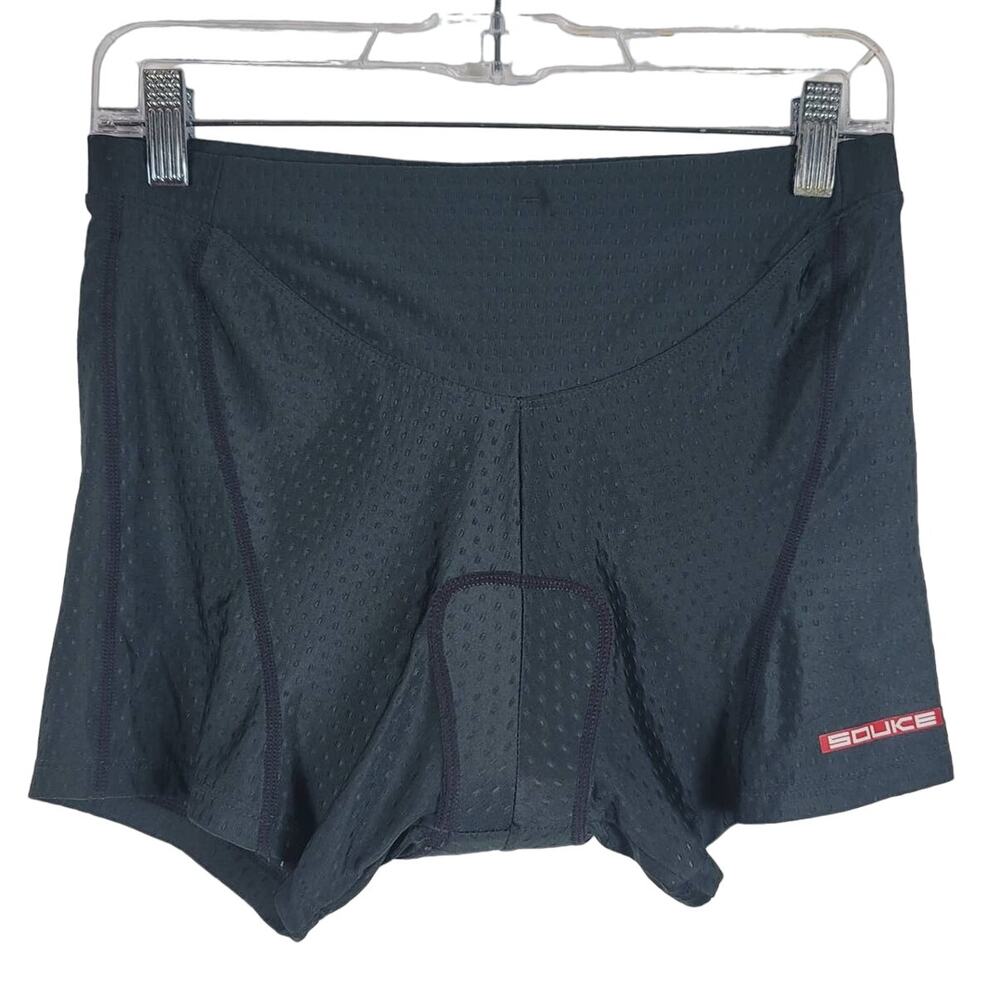 SOUKE Sports Women’s Black Biking Cycling Shorts Large NWT